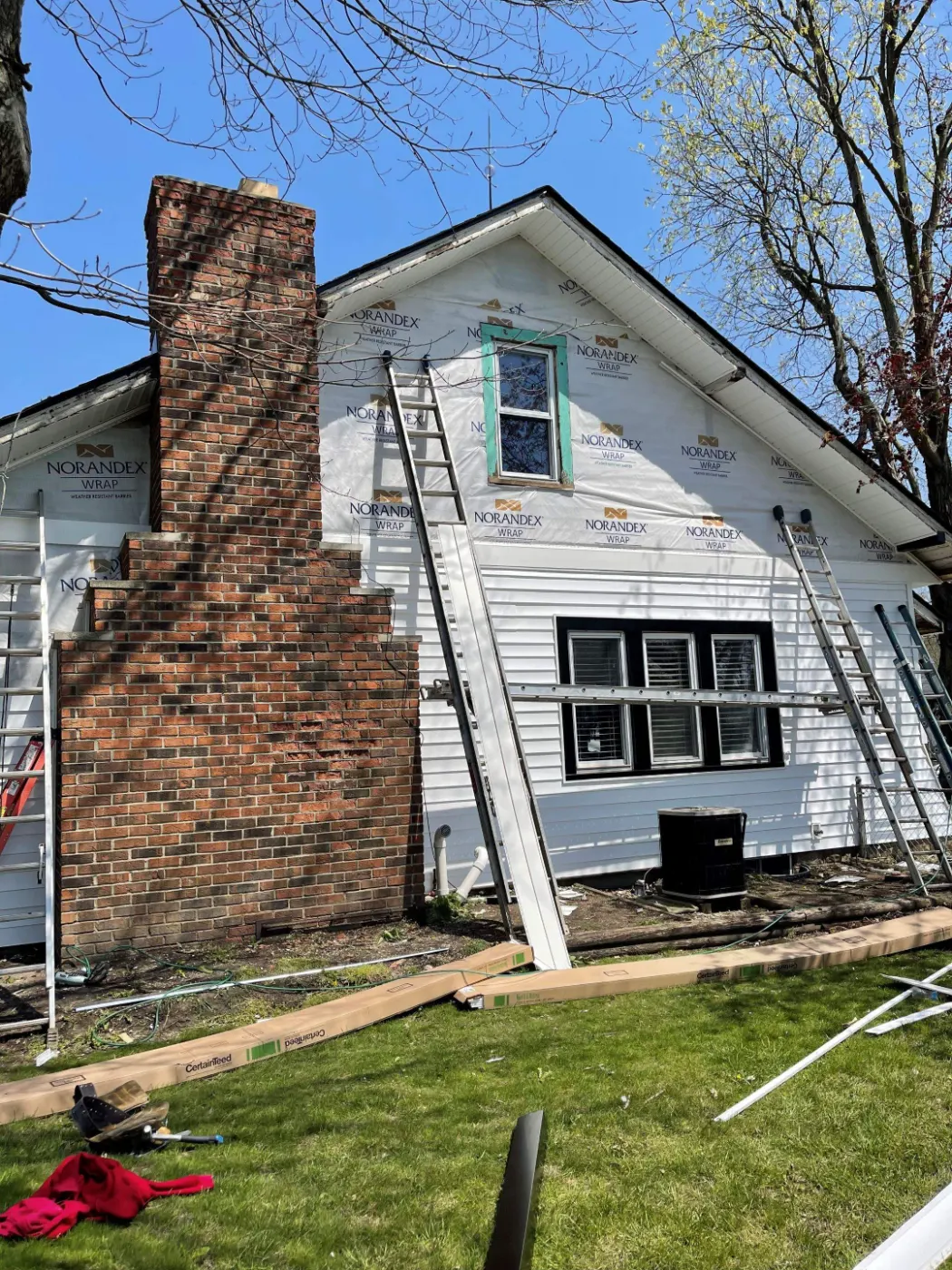 Siding installation documented in Spring Mill